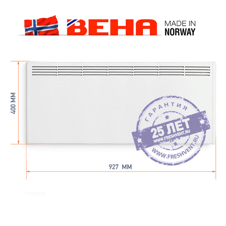 Конвектор BEHA с передней стальной панелью PV 12 Wi-Fi